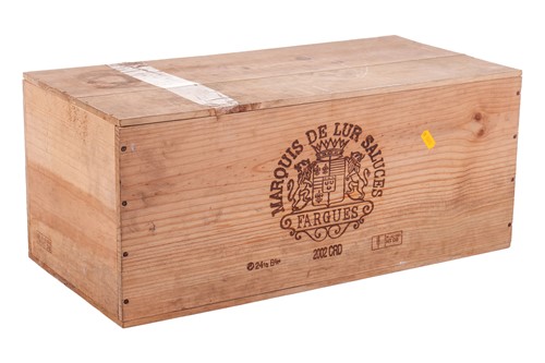 Lot 97 - Chateau Fargues Sauternes 2002, 24 half...
