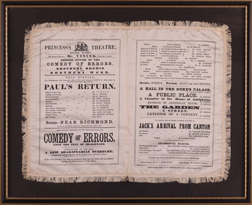 Lot 80 - Theatre Playbills Including a Commemorative...