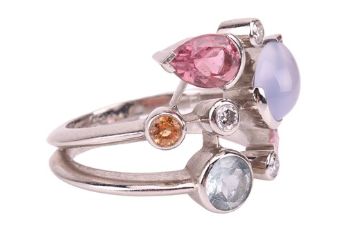 Lot Cartier - a 'Meli Melo' gem-set ring in...