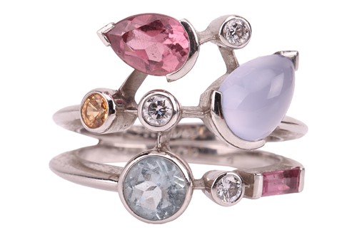 Lot Cartier - a 'Meli Melo' gem-set ring in...