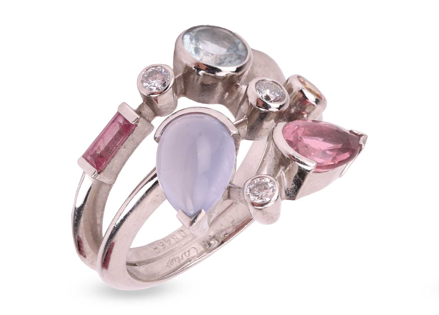 Lot Cartier - a 'Meli Melo' gem-set ring in...