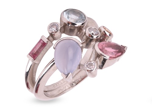 Lot Cartier - a 'Meli Melo' gem-set ring in...