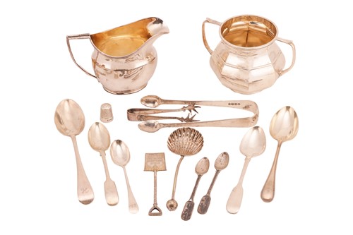 Lot 118 - A George III-style silver creamer, Chester...