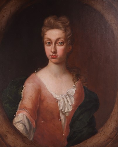 Lot 4 - Follower of Sir Godfrey Kneller Portrait of a...