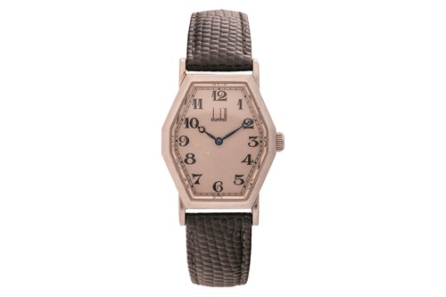 Lot Dunhill Octagonal Wrist Watch Reference: 10114...