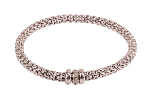 Lot Fope - a diamond-set Solo Flex'It bracelet,...