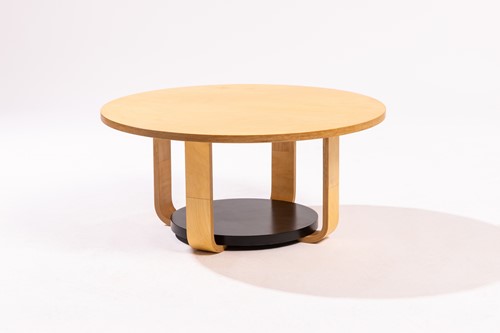 Lot A prototype circular coffee table, designed by...
