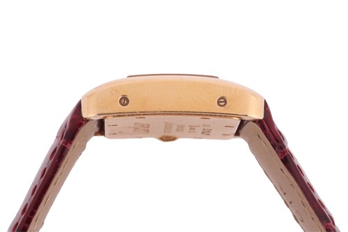 Lot Cartier 18ct Gold Tank Divan Wrist Watch...