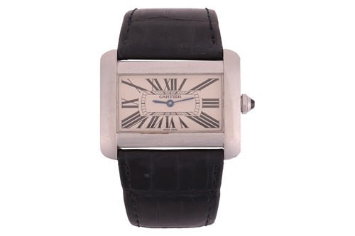 Lot Cartier Tank Divan Wrist Watch Reference: 2600...