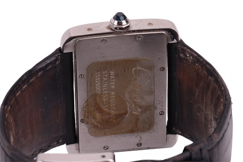 Lot Cartier Tank Divan Wrist Watch Reference: 2600...