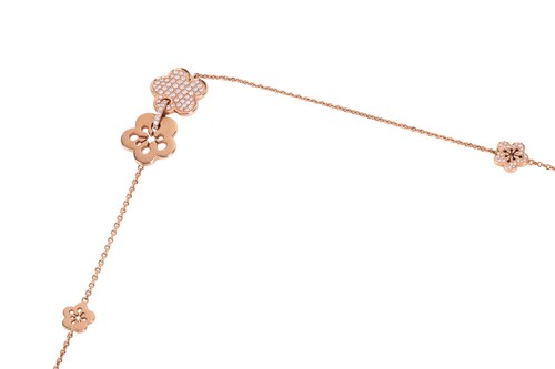 Lot Boodles - a diamond-set "Blossom" opera-length...