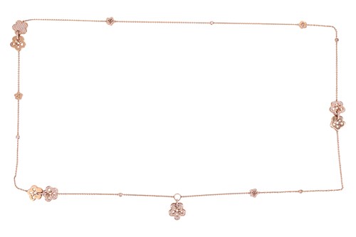 Lot Boodles - a diamond-set "Blossom" opera-length...