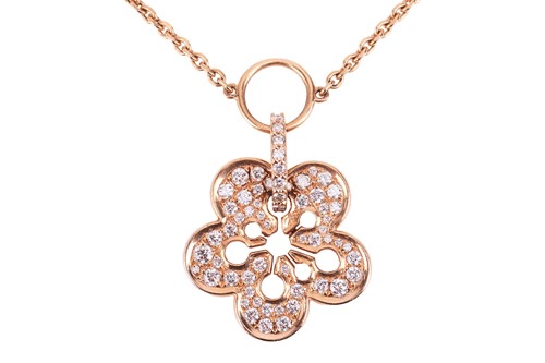 Lot Boodles - a diamond-set "Blossom" opera-length...