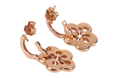 Lot Boodles - a pair of "Blossom" drop earrings in...