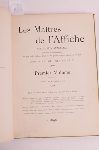 Lot 28 - Various Artists Les Maîtres de l'Affiche,...