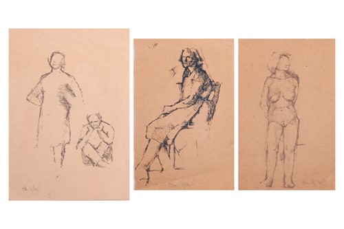 Lot 38 - Euan Uglow (British 1932-2000) Study of a Nude...