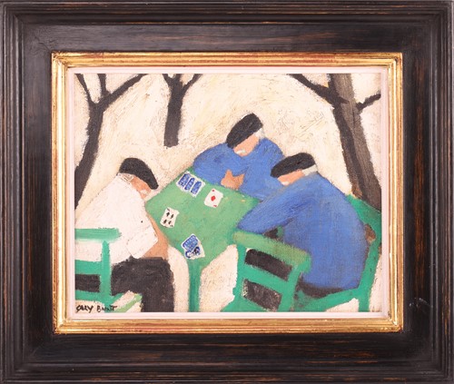 Lot 47 - Gary Bunt (British 1957-2025) The Card Players...