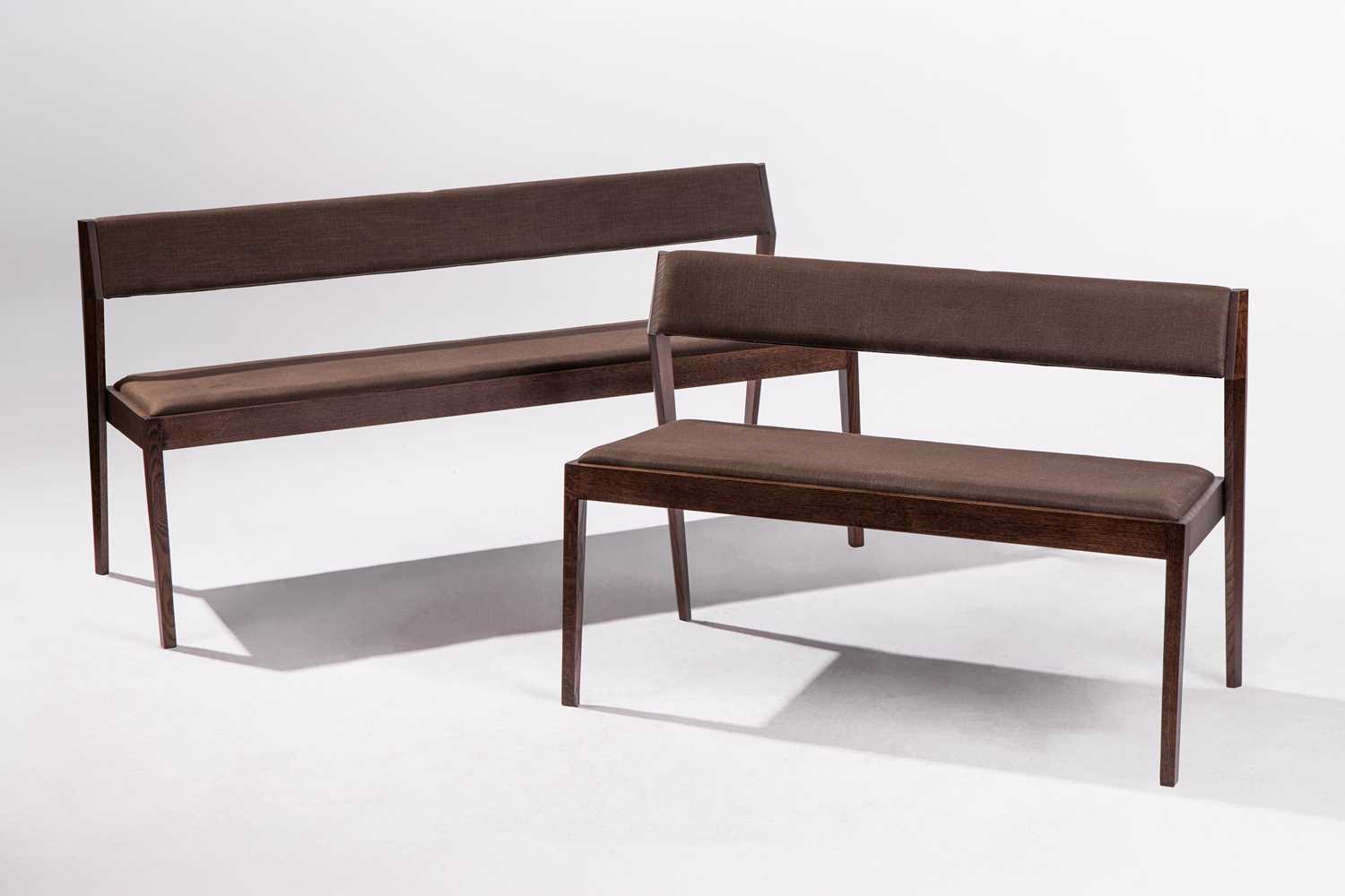 Lot 48 - Two graduated 'Burberry' benches, made for