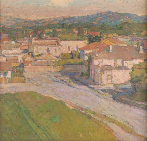 Lot 20 - Isabel Hunter (American 1865-1941) 'The Road...
