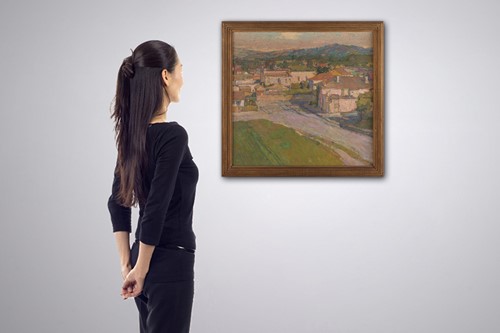 Lot 20 - Isabel Hunter (American 1865-1941) 'The Road...