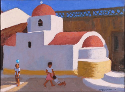 Lot 91 - Andrew Macara (British b.1944) Playing by the...