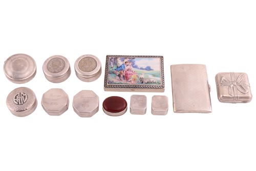 Lot 458 - An early 20th-century French silver and...