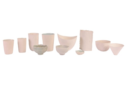 Lot 24 - Penny Fowler (b.1947) British, a bone china...