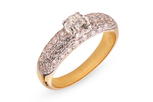 Lot A diamond-set dress ring, with an estimated...
