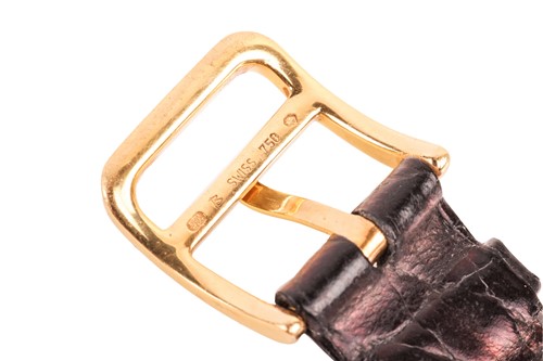 Lot 387 - Hermes 18ct Gold Heure H Wristwatch, Mini...
