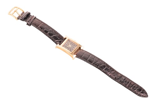 Lot 387 - Hermes 18ct Gold Heure H Wristwatch, Mini...
