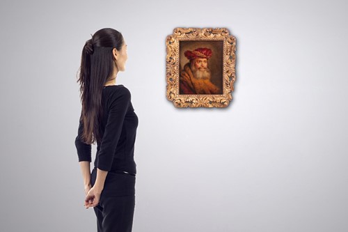 Lot 2 - After Rembrandt van Rijn Bearded man in a...