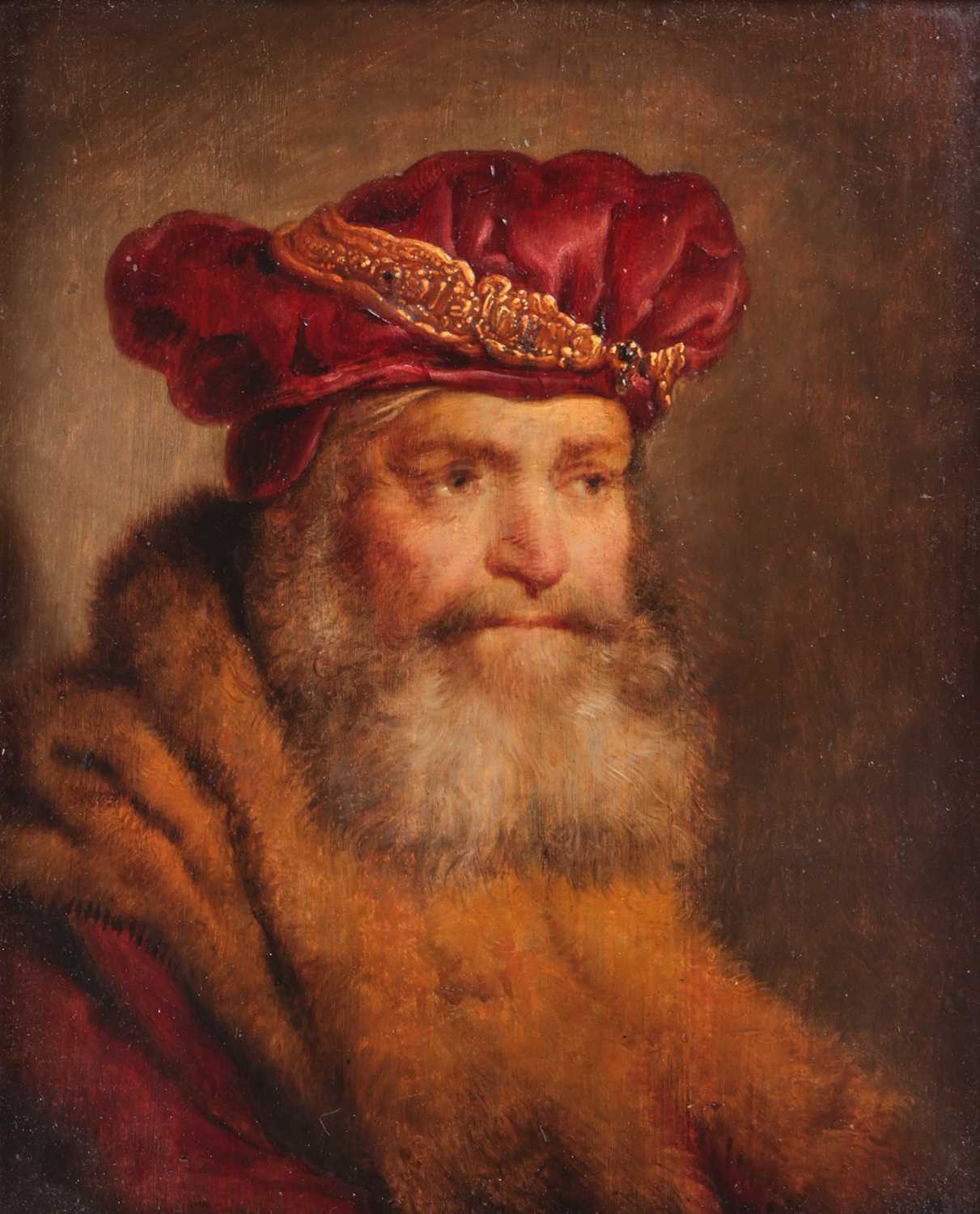 Lot 2 - After Rembrandt van Rijn Bearded man in a...