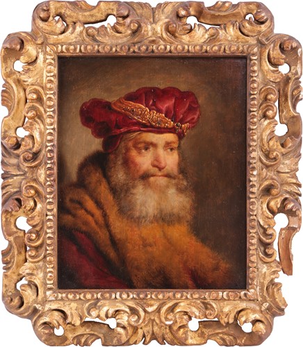 Lot 2 - After Rembrandt van Rijn Bearded man in a...