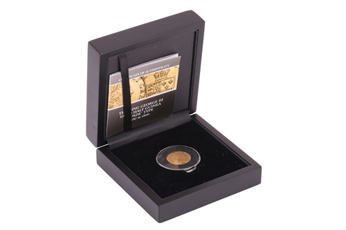 Lot 75 - A George III half guinea, 1789, in sealed case...