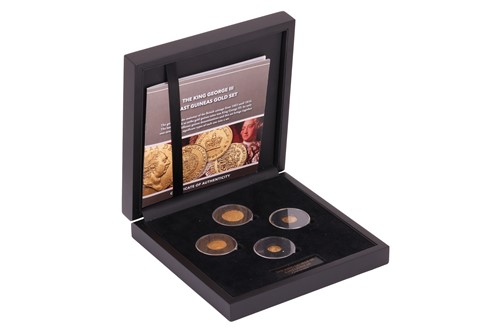 Lot 76 - A King George III 'Last Guineas' gold set....