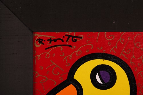 Lot 86 - Romero Britto (Brazilian b.1963) Yellow Duck...