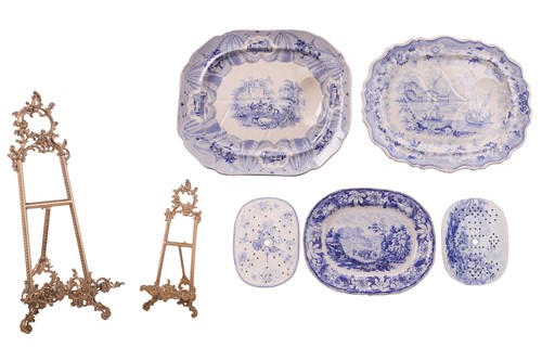 Lot 30 - A collection of blue and white transfer...