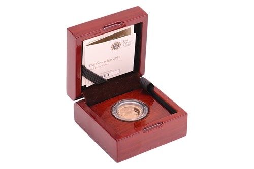 Lot 84 - A QEII 2017 Proof Sovereign, in capsule, with...