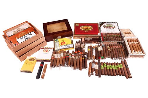 Lot 112 - A large collection of assorted cigars,...