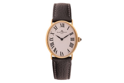 Lot 365 - Baume & Mercier Oval Wristwatch Reference:...