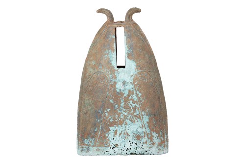Lot Dong Son Culture: a patinated bronze hanging...