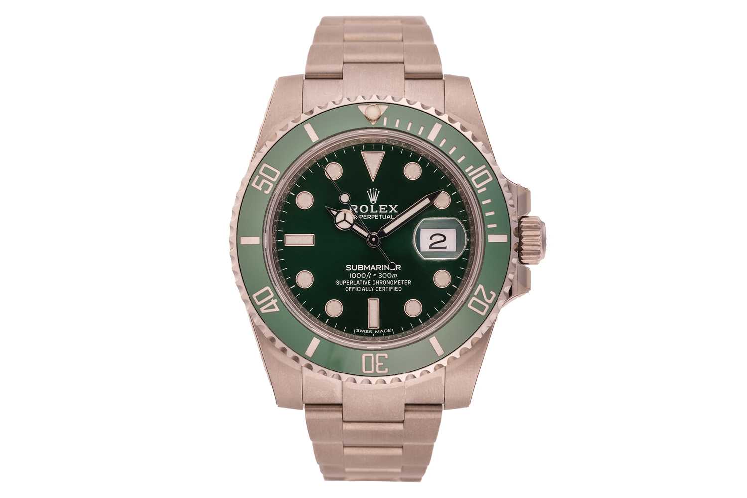Lot 405 - Rolex ‘Hulk’ Submariner Wristwatch Reference:...
