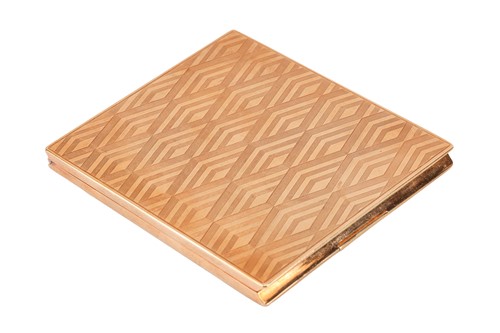 Lot 352 - A cigarette case, the rectangular case with...