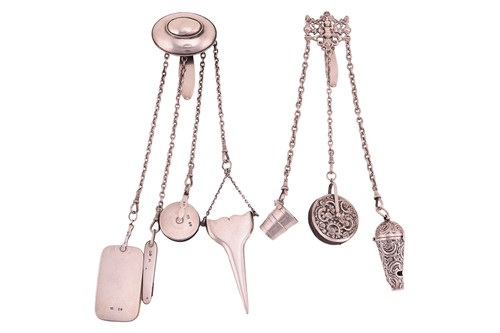 Lot A 19th-century, probably Dutch cast silver...