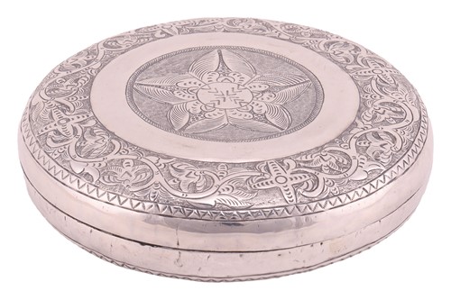 Lot A probable Northern Indian circular betel box...