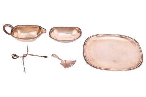 Lot 104 - A pair of Georg Jensen silver "Blossom"...
