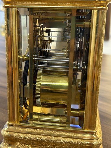 Lot 107 - Drocourt of Paris; a large 8-day, Gorge cased,...