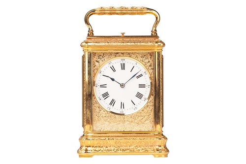 Lot Drocourt of Paris; a large 8-day, Gorge cased,...