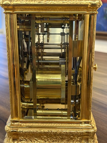 Lot 107 - Drocourt of Paris; a large 8-day, Gorge cased,...