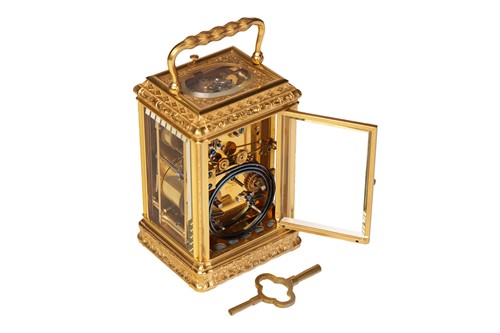 Lot Drocourt of Paris; a Gorge cased, 8-day...